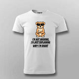 Cool Attitude Dog T-shirt For Men