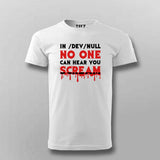 No One Scream Horror T-shirt For Men
