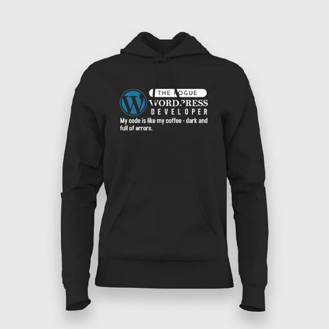 WordPress Funny Coding Quote Hoodies For Women