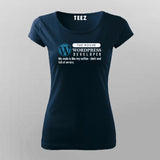 Laugh & Code: WordPress Humor Women's T-Shirt