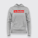 Ya Habibi Chiffon Top Women's Hoodie - Stylish and Trendy Wear by Teez