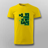 VS Code Is My Safe Space T-Shirt For Men – Dev Comfort Mode