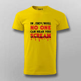No One Scream Horror T-shirt For Men