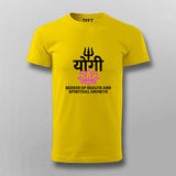 Yogi Spiritual Lotus Trishul T-shirt For Men