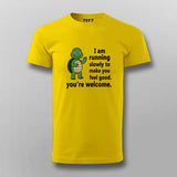 I Am Running Slowly T-shirt For Men