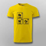 Be Nice - Science T-Shirt for Men - Geeky & Funny Science