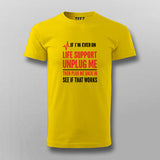 Life Support Reboot Men's T-Shirt – Dark Tech Humor