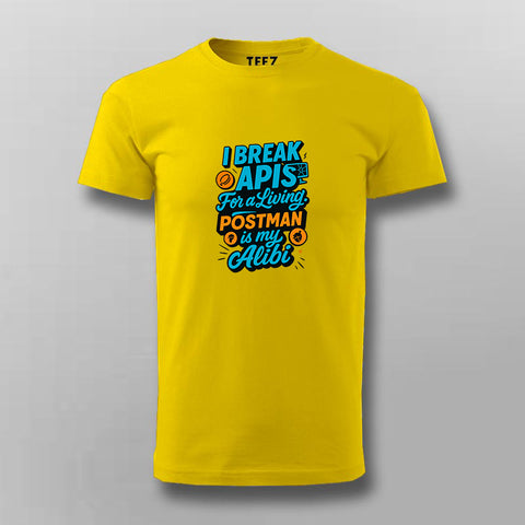 Break APIs T-Shirt For Men – Postman Alibi Edition