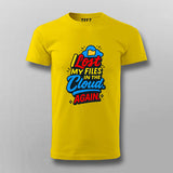 Lost in the Cloud T-Shirt For Men – Digital Disaster Edition
