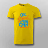 0% Uptime Without Coffee T-Shirt for Men – Funny Dev Fuel