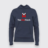 YesWeHack: Cyber-Savvy Cotton Hoodie for Women by Teez