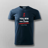 You Win or You Learn Jiu Jitsu T-shirt For Men