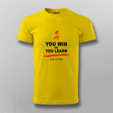 You Win or You Learn Jiu Jitsu T-shirt For Men