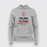You Win or You Learn Jiu Jitsu Hoodies For Women