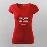 You Win or You Learn Jiu Jitsu T-Shirt For Women