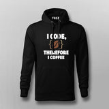 I Code Therefore I Coffee Men’s T-Shirt – Funny Coder Tee