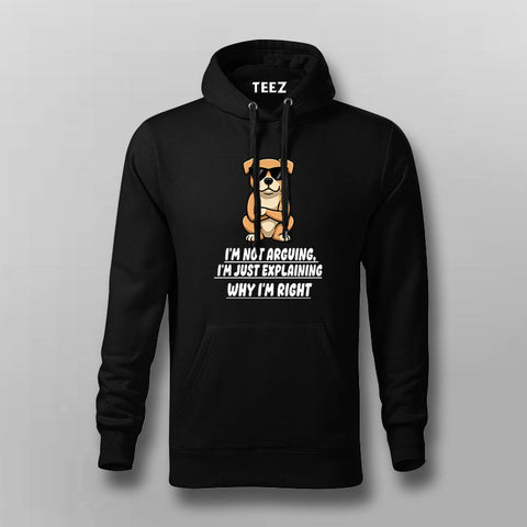 Cool Attitude Dog Hoodie For Men