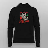 The Cat Who Stole Christmas T-shirt For Women