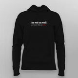 Sanskrit Believe Quote Hoodie For Women