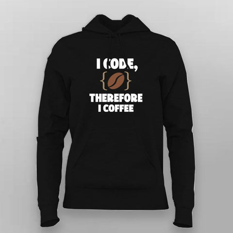 I Code Therefore I Coffee Men’s Hoodie – Funny Coder Hoodie