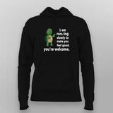 I Am Running Slowly Hoodie For Women