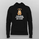 Cool Attitude Dog T-shirt For Women