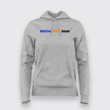 #define WORK Home Women Hoodie - Devs' Perfect Work-Life Balance by Teez