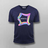 everything is objectively funny Navy V-neck t-shirt for men