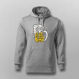 Gray hoodie with a graphic design on a light gray background