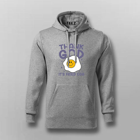 Thank God It’s Fried Egg Foodie Hoodie For Men