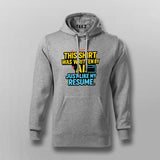 AI-Written Resume Hoodie For Men – Code. ChatGPT. Repeat.