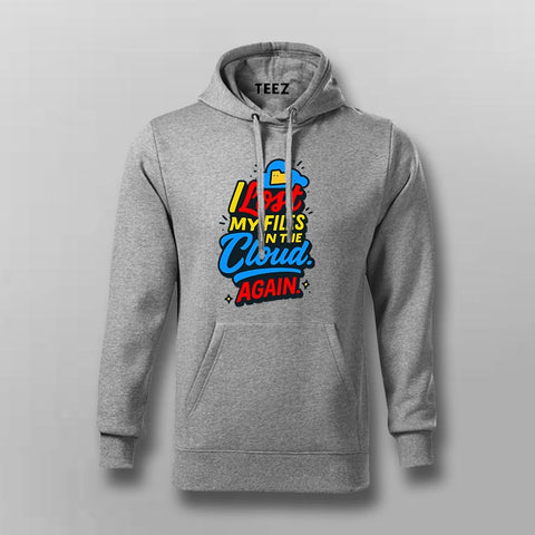 Lost in the Cloud Hoodie For Men – Digital Disaster Edition