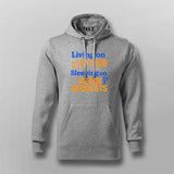 GitHub Merge Requests Hoodie for Men – Coder Sleep Mode