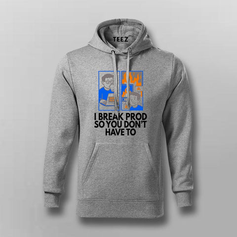 Deploy to Prod Hoodie For Men – Everything’s Fine... Until It Isn’t