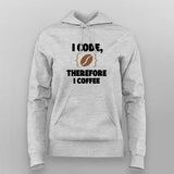 I Code Therefore I Coffee Men’s Hoodie – Funny Coder Hoodie