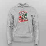 The Cat Who Stole Christmas T-shirt For Women