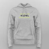 Harvest Good Karma Hoodie For Women