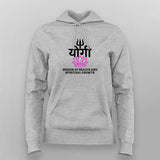 Yogi Spiritual Lotus Trishul T-shirt For Women