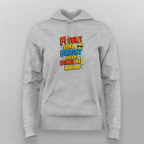 Future Bright Funny Hindi Slogan T-shirt For Women