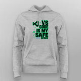 Safe in VS Code Hoodie For Women – The Dev’s Zen Zone