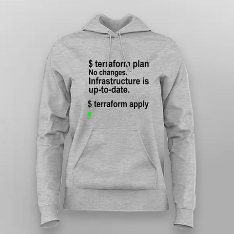 Run Terraform Apply Hoodie For Women – DevOps Engineer