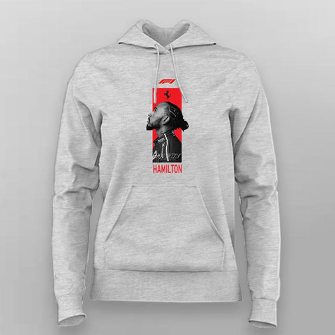 Lewis Hamilton Ferrari F1 Hoodie For Women