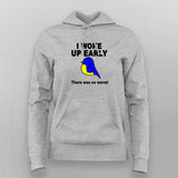 Witty Wormless Bird Hoodie For Women