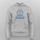 IISC Bangalore Institute Logo Graphic Hoodie For Women