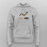 XAU Gold Trading T-shirt For Women