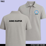 AIIMS Raipur Men's Polo T-Shirt – Blue Badge Edition