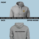 AIIMS Bhubaneswar Logo Cotton & Zipper Hoodie For Men