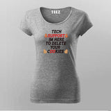 Tech Support T-shirt For Women | Fun Coder Tee