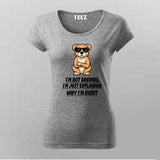 Cool Attitude Dog T-shirt For Women