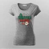 Winter Magic Christmas T-shirt For Women